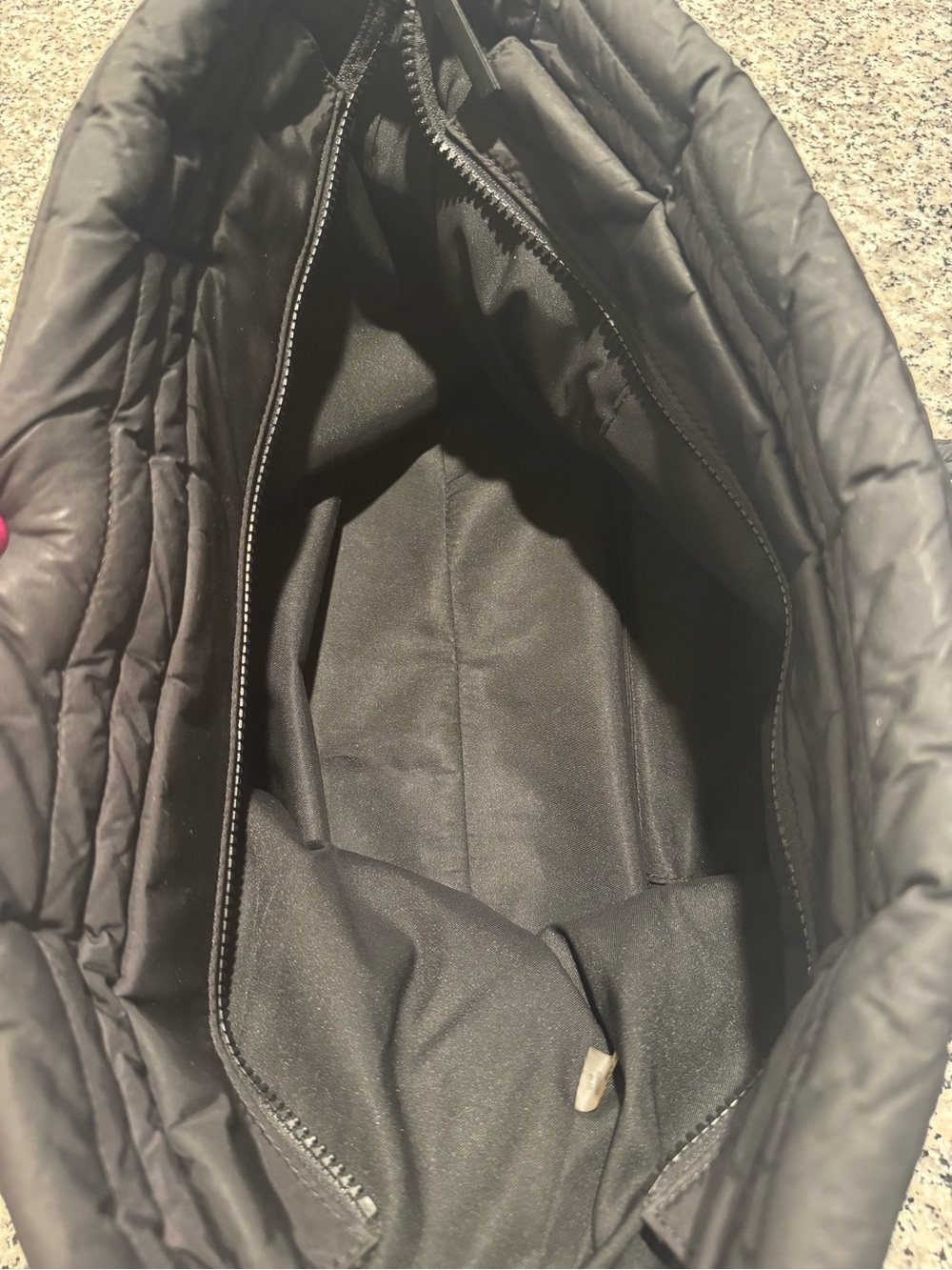 Tory Burch Black Quilted Nylon Tote - Picture 5 of 10